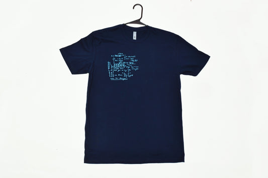 blue song title tee